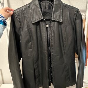 Woman’s Black Leather Jacket
